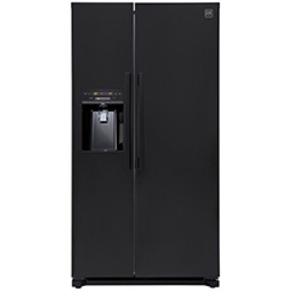 Daewoo black fridge freezer hotsell