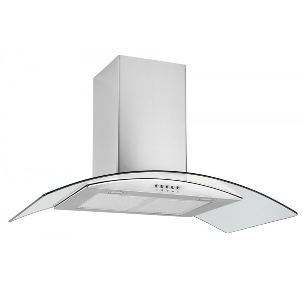 VOGUE 90CM CURVED-GLASS RANGE HOOD *NEW*