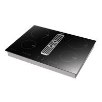PARMCO 70CM INDUCTION HOB *NEW* W/BUILT-IN D/DRAFT
