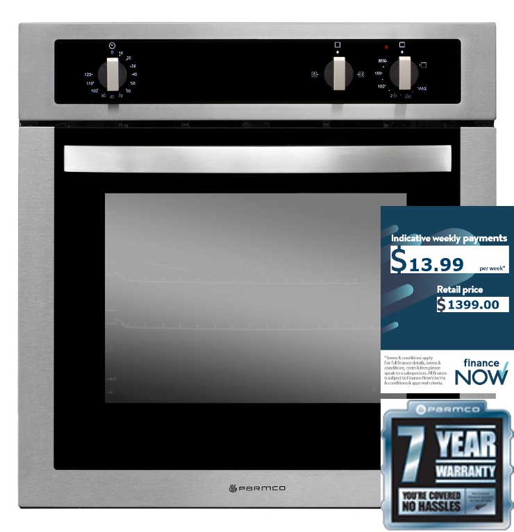 PARMCO 56L S/S GAS OVEN *NEW* CNG OR LPG!