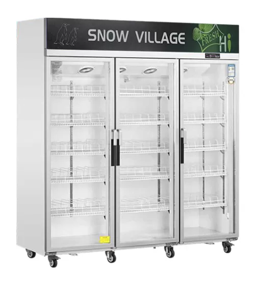 Triple Glass Door Upright Display Fridge 1500MM