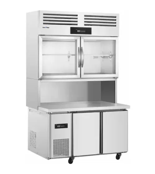 Stainless/S Dbl Door Duel Temp Work station