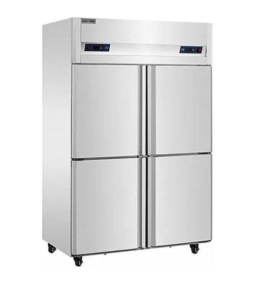 Stainless Steel Four Door Freezer