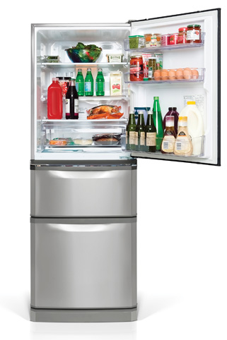 MITSUBISHI 276L S/S FRIDGE-FREEZER (REFURB)