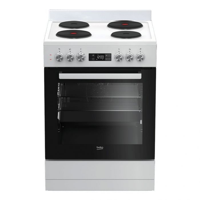 BEKO 60CM HARD ELEMENT WHITE STOVE *NEW*