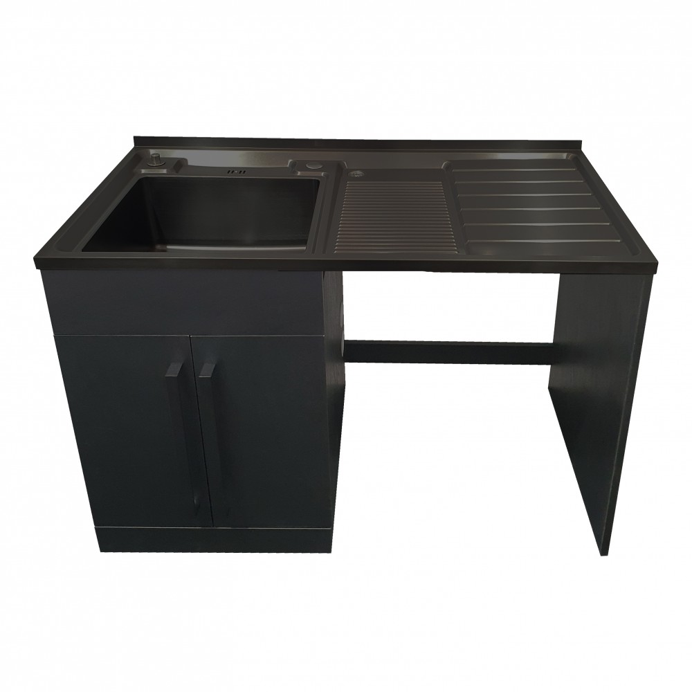 RIVER BLACK LAUNDRY TUB 1200MM *NEW*